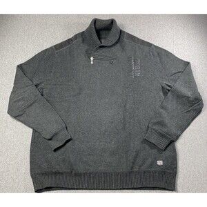 Urban District By Angelo Litrico Men's Twist Collar Sweater Size XXL  Dark Gray